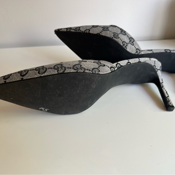 Gucci Women's Black and Gray Heels - Picture 10 of 11